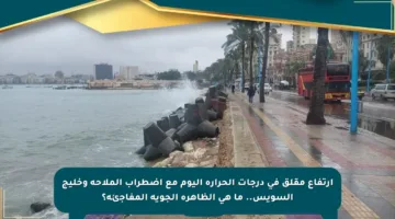 ارتفاع مقلق في درجات الحرارة اليوم مع اضطراب الملاحة وخليج السويس.. ما هي الظاهرة الجوية المفاجئة؟